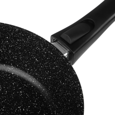 СЛАВЯНА Калина Сковорода литая глубокая d24см, антипригар.покрытие "мрамор", съемная ручка, индукция