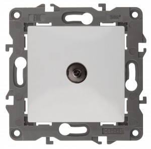 ЭРА 14 Elegance мех. роз. СУ TV (перекл. проходная), белый 14-3102-01 автоклеммы 4018