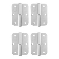 Петля накладная ПН1-85 левая, цинк, 4 шт, (Металлист)