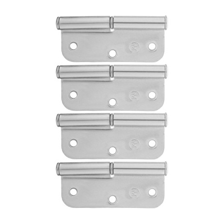 Петля накладная ПН1-85 левая, цинк, 4 шт, (Металлист)