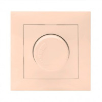 EKF Валенсия светорегулятор (диммер) СУ 600W 220В кремовый Al/Cu (корпус PC) EWD06-101-20