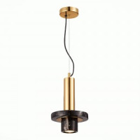 ST LUCE св-к подвесной св/д 3W G9 4000K 290x190x1500 Золото/Черный IP20 SL1210.403.01