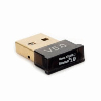 Адаптер  Bluetooth Gembird, BTD-MINI5-2, ультратонкий корпус,  v.5.0, 10 метров, USB, 18583