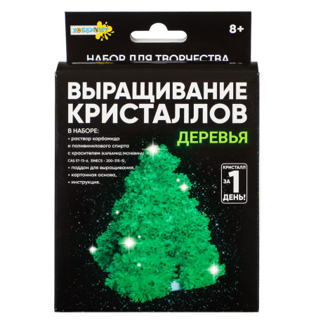 ХОББИХИТ Набор для выращивания кристаллов, 11,3x13,5x4см, 6 диз