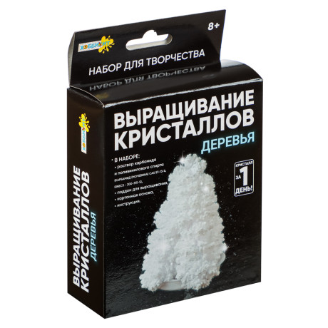 ХОББИХИТ Набор для выращивания кристаллов, 11,3x13,5x4см, 6 диз