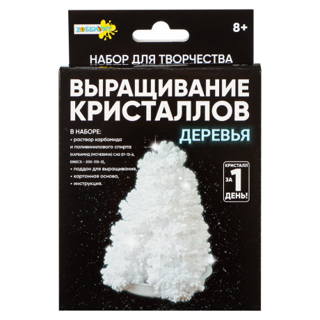 ХОББИХИТ Набор для выращивания кристаллов, 11,3x13,5x4см, 6 диз
