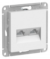 Systeme Electric AtlasDesign мех. роз. комп. СУ 2 мест. бел. Antibact.(пл.осн., RJ45) ATN000185(10!)