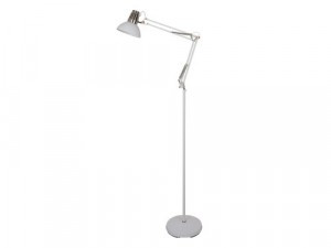 Camelion LOFT KD-431F С71  Белый+хром (св-к напольный Berlin, E27, 40W, 230В, 550x250x1700 металл)