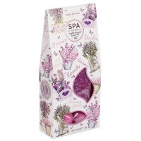 Соль для ванн Прованский сад: ароматизированная, 80гх2шт + шипучая, 40гх2шт