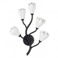 ODEON LIGHT 5090/5W MODERN ODL25 561 черн. мат./белый/фарфор Бра G4 LED 5x5W GARDI