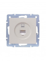 Lezard VESNA мех. роз. комп СУ 1 мест. крем (RJ45) (корп. ABS) 742-0388-139