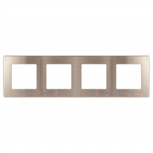 ЭРА 12 рамка СУ 4 мест. САТИН, бронза 12-5104-13 9059