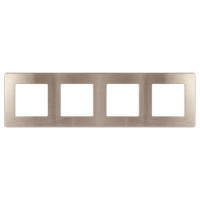 ЭРА 12 рамка СУ 4 мест. САТИН, бронза 12-5104-13 9059