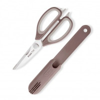Ножницы кухонные 22,5см, нерж.сталь, пластик, силикон, чехол TR-22094 TalleR