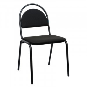 Стул Helmi HL-F02 "Стандарт", каркас черный, обивка ткань черная Арт.330638