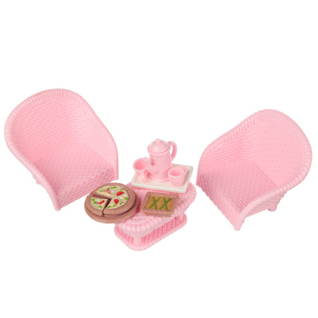 ИГРОЛЕНД Набор мебели для кукол, ABS, 13,5х14,2х7,3см, 6-8 дизайнов