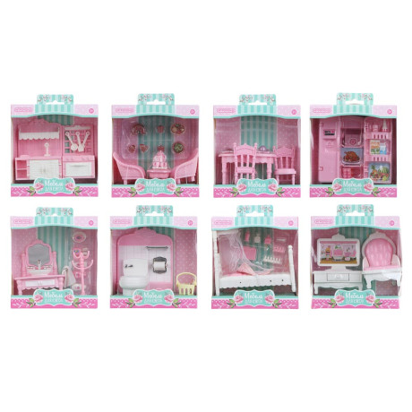 ИГРОЛЕНД Набор мебели для кукол, ABS, 13,5х14,2х7,3см, 6-8 дизайнов