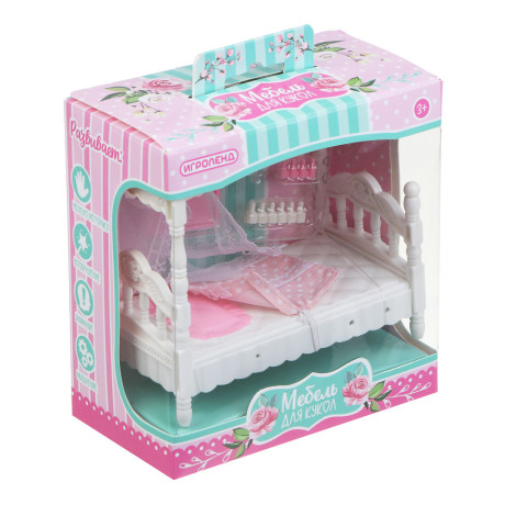 ИГРОЛЕНД Набор мебели для кукол, ABS, 13,5х14,2х7,3см, 6-8 дизайнов