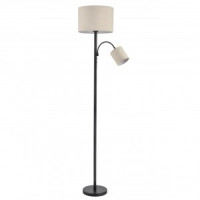 LUMION 8042/2F MODERNI LN25 черн./беж., мет./текстиль Торшер Е27 60W + Е14 40W 220V KAYA