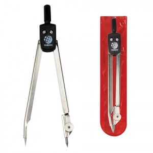 Циркуль для начальных классов, 125 мм, стальной, никелированный, чехол ПВХ, ЦЧ-20-10