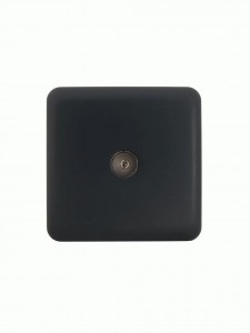 Lezard VIOLA роз. ОУ 1 мест. TV RG6 (проходн.) черн. (корп. ABS) 751-4200-129