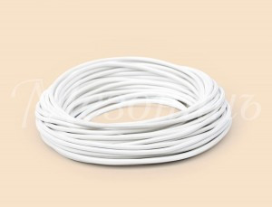 МЕЗОНИНЪ РЕТРО-провод круглый 2х0,75, белый(бух. 25м, цена за 1м) GE70160-01