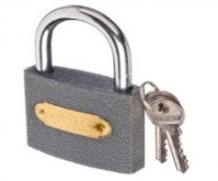 Замок навесной серый 50 мм