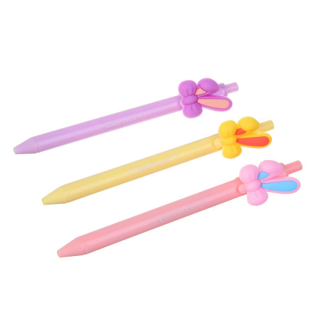 Ручка шариковая автоматическая синяя, с фигуркой, 3 дизайна