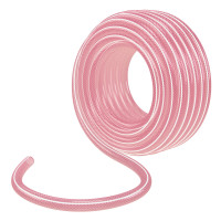 Шланг эластичный 3/4&quot;, 15 м, прозрачный розовый Palisad