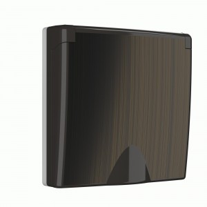 Werkel накладка для роз. СУ 1 мест. IP44 с крышкой (бронзовый) W1179212 a051066