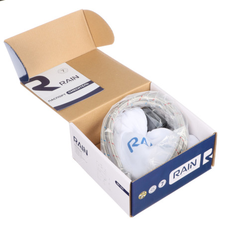 RAIN Смеситель для раковины Сапфир, картридж 35мм, гайка, латунь, хром