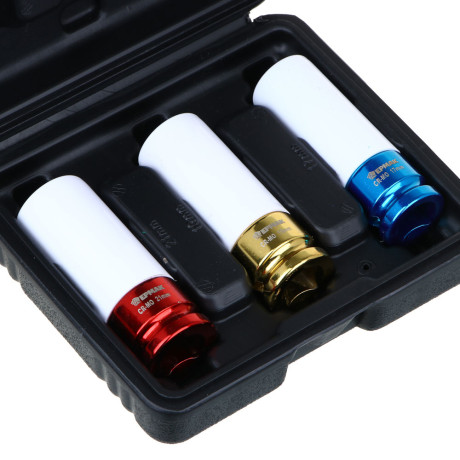 ЕРМАК Набор головок ударных шестигранных для колесных дисков 1/2", 3шт. CR-MO