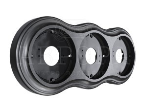 МЕЗОНИНЪ АВРОРА Рамка  трехместная, венге GE70833-36