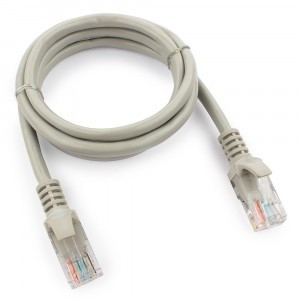 Патч-корд UTP4, cat5e, 1м, литой Gembird PP12e-1m
