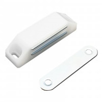 Магнит мебельный  L-60 h-15 белый (комплект 4шт. цена за комплект)  (160,10) StahlBuro