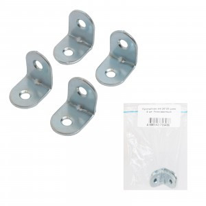 Кронштейн МК 20*20 цинк 4 шт. Инд.упаковка+ШК (цена за 4шт) (250) Кунгур