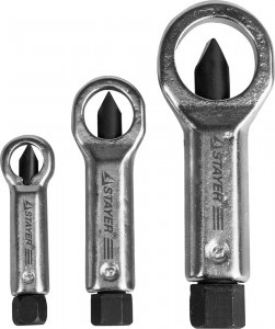 Набор STAYER Съемники стальные, д/прикипевших гаек, 3шт zu43213-H3