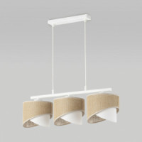 TK Lighting св-к подвесной 3x40W E27 700х200х1100 ткань беж./металл бел. 4827 Marlon a066427