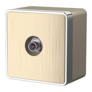 Werkel роз. ОУ TV 1 мест. оконечн. Gallant (шампань рифленый) W5083010 a051036