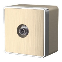 Werkel роз. ОУ TV 1 мест. оконечн. Gallant (шампань рифленый) W5083010 a051036