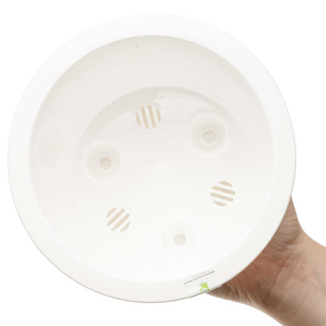 Горшок ОРФЕЙ 2,3л с вклад БЕЛЫЙ ОРФ17-10 х5