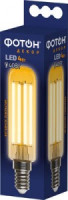 ФОТОН лампа св/д T25 E14 4W(400lm) 2200K 2K филамент без пульсации 89x25 3г арт.23936