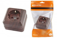 TDM Ладога роз. ОУ 1 мест. 16А бук (земля) (10!) SQ1801-0034