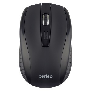 Мышь беспроводная оптическая Perfeo LEVEL, 4 кн, 800-1600 dpi, USB, черная (PF_A4509)