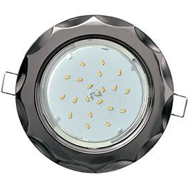 Ecola GX53 H4 св-к "Звезда" Черный-Хром 38x116 FB81H4ECB (10!)