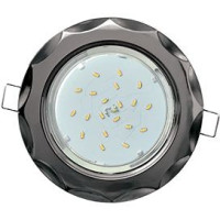 Ecola GX53 H4 св-к &quot;Звезда&quot; Черный-Хром 38x116 FB81H4ECB (10!)