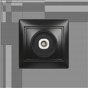 Smartbuy Венера роз. СУ телевизионная 1-местная 75Ом 5-862МГц черная  (SBE-01b-S1-TV)