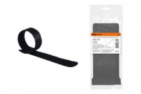 TDM Хомут-липучка ХЛ 16х210мм черный (уп.20шт, цена за уп.) (10!) SQ0515-0706