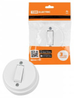 TDM Ретро выкл. ОУ 1 кл. 10А пластик, белый (20!) SQ1806-0505