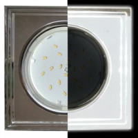 Ecola GX53 H4 LD5315 св-к Стекло Квадрат ступен.подсветка 4K Хром-хром зерк. 38x120 SM53SSECH (10!)